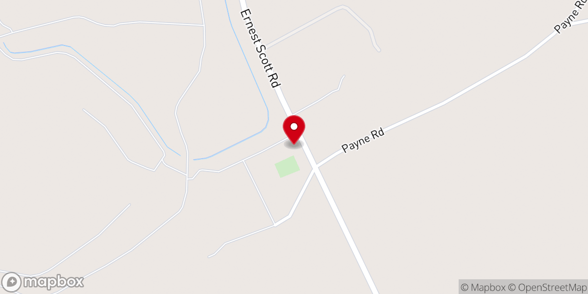 Map showing location of Haile Gold Mine Baptist Church