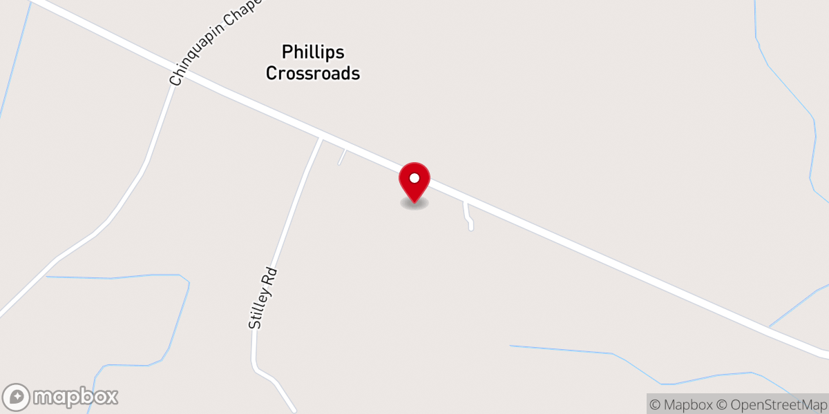 Map showing location of Haughton Chapel Church