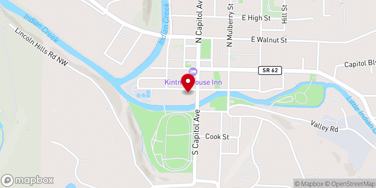 Map showing location of Oasis Ministry Center