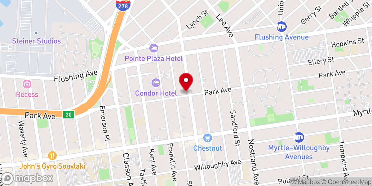 Map showing location of Ateres Shmiel Tzvi Saylish