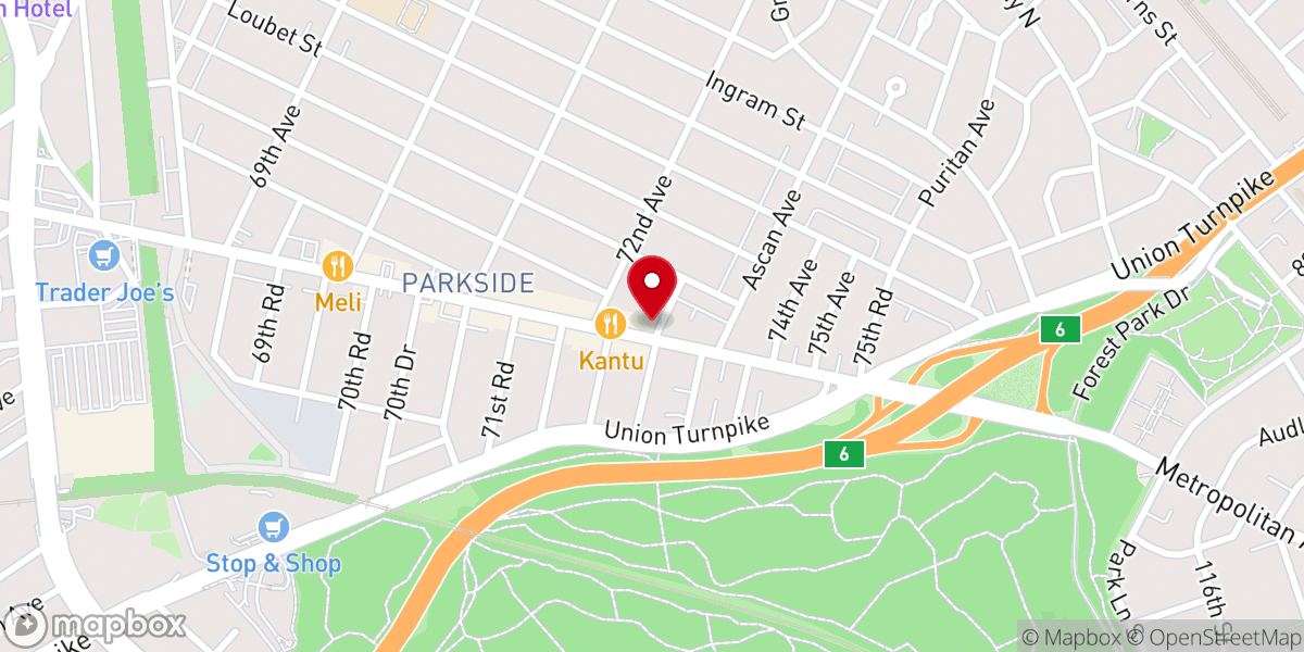 Map showing location of Queens Intergroup