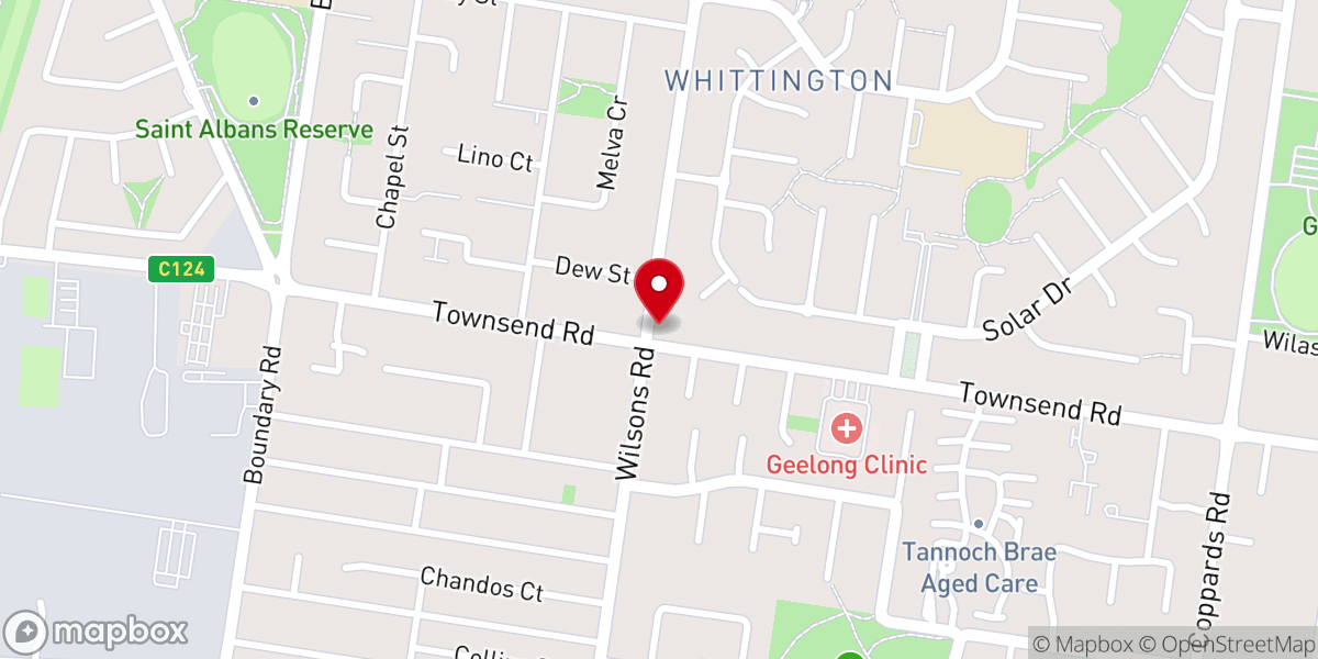 Map showing location of City on a Hill: Whittington