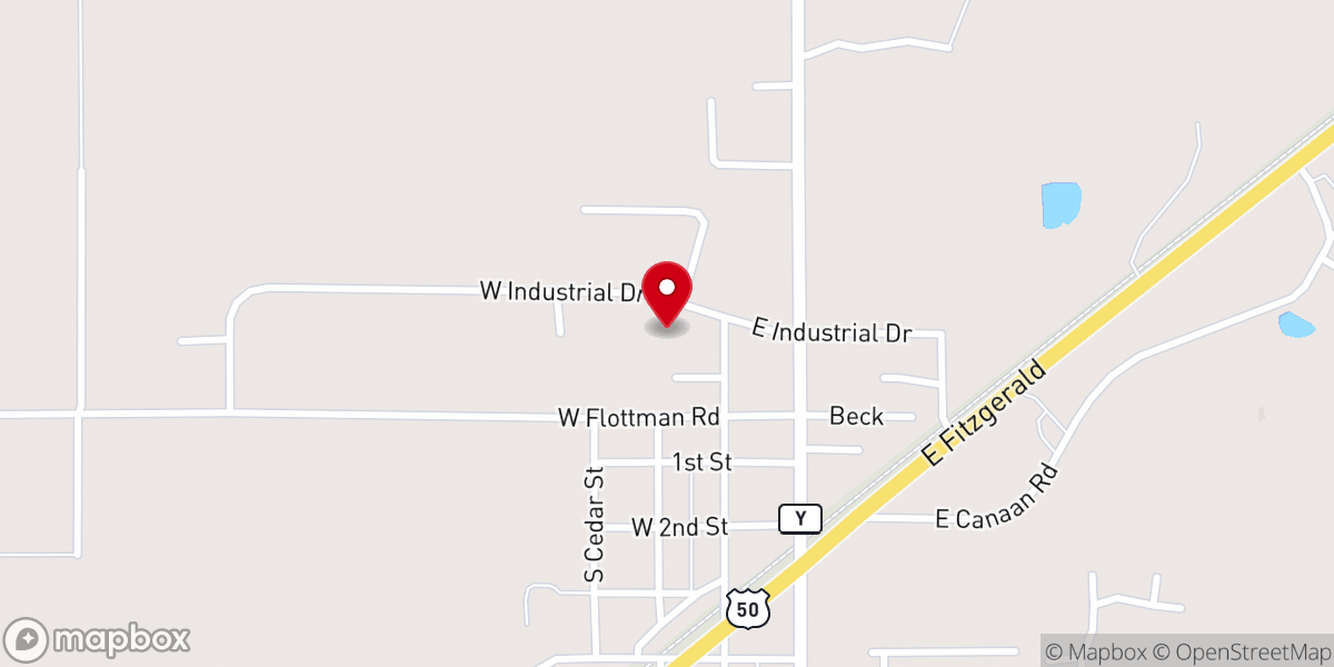 Map showing location of Calvary New Life Tabernacle