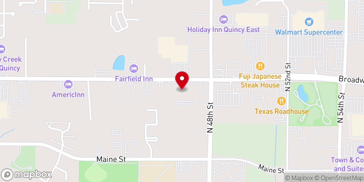 Map showing location of Madison Park Christian Church