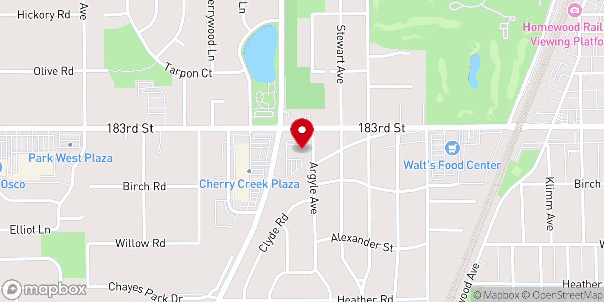 Map showing location of Woodlands Community Church