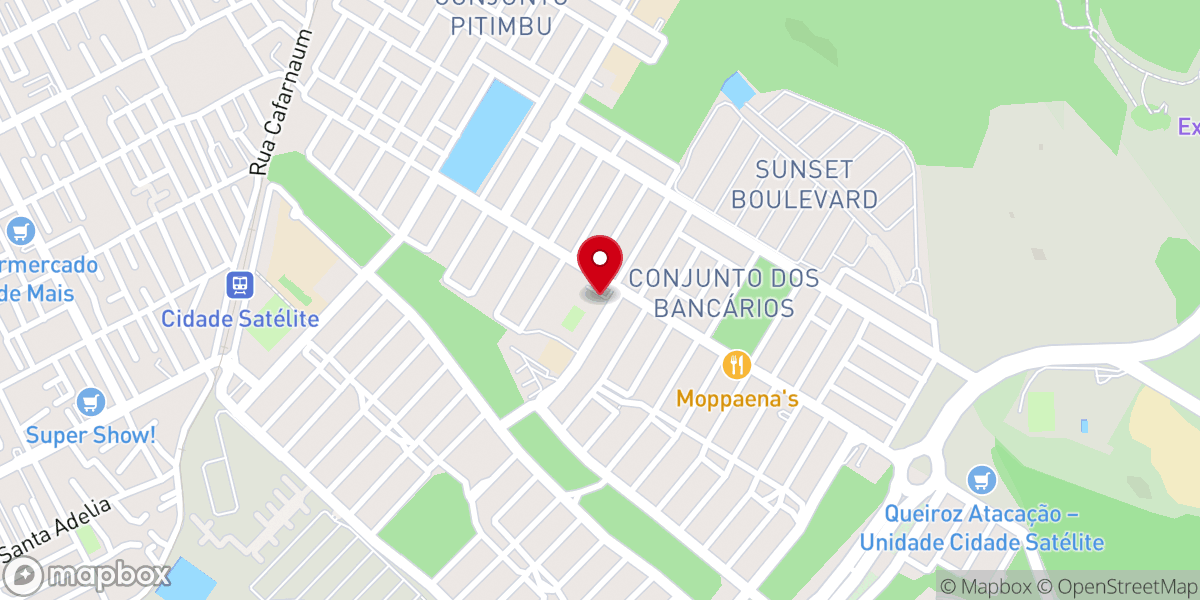 Map showing location of Paróquia Nossa Senhora dos Impossíveis