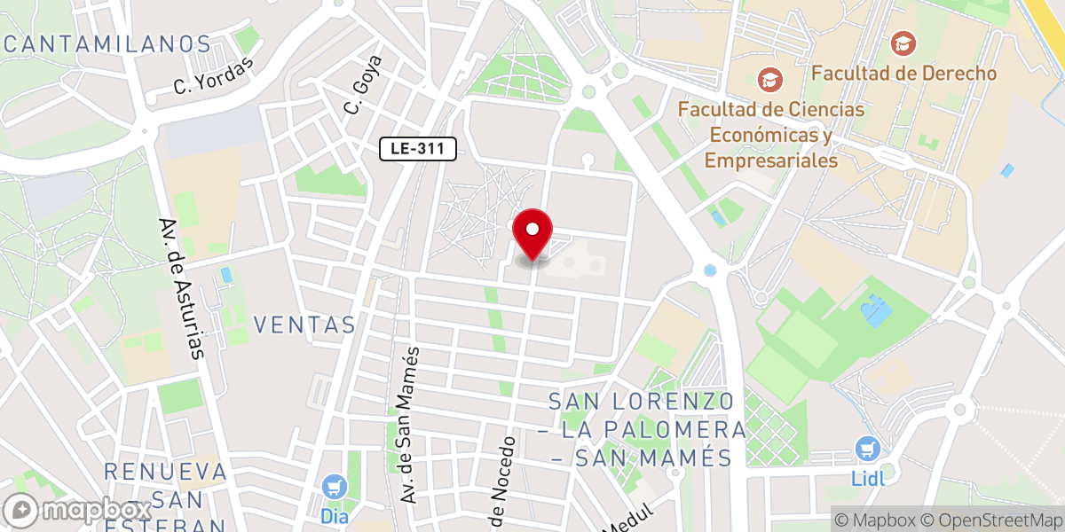 Map showing location of Hermanas Carmelitas del Sagrado Corazón de Jesús