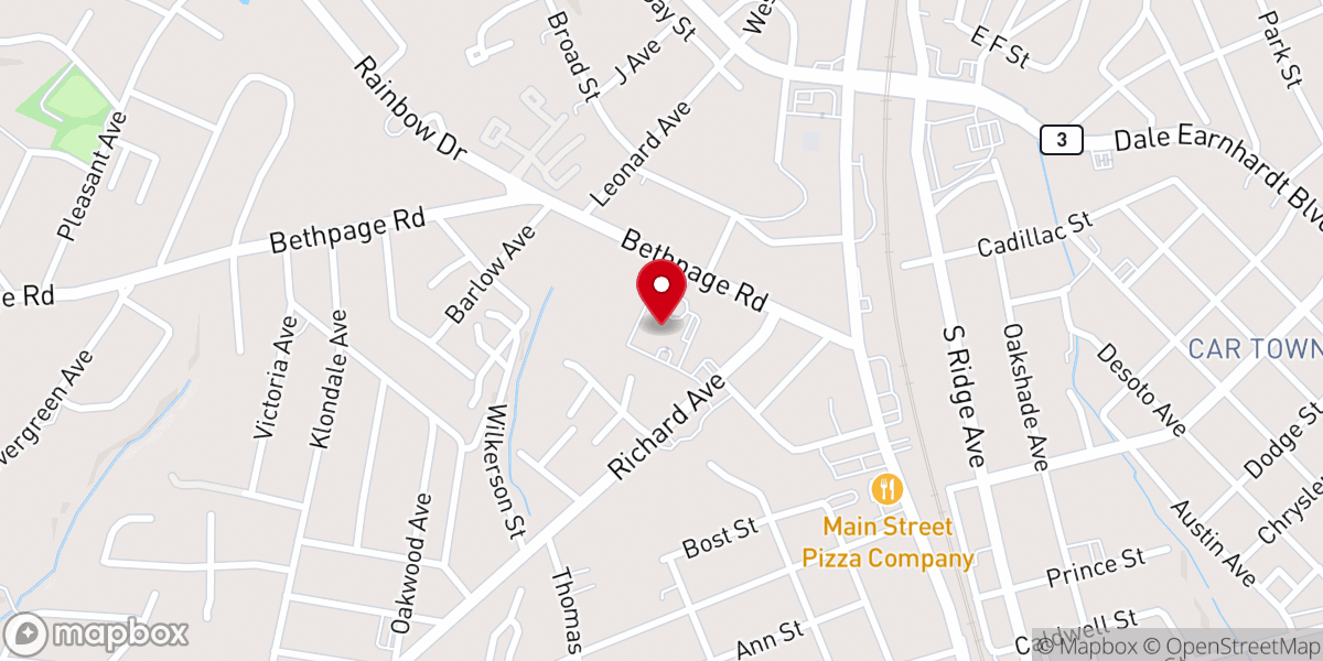 Map showing location of First Wesleyan Church