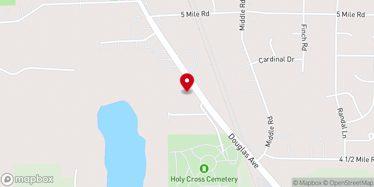 Map showing location of Northside Calvary Church