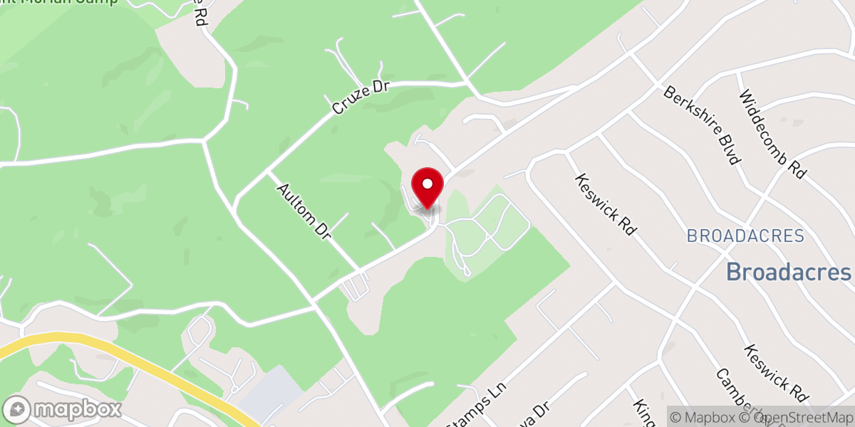 Map showing location of Bell's Campground United Methodist Church