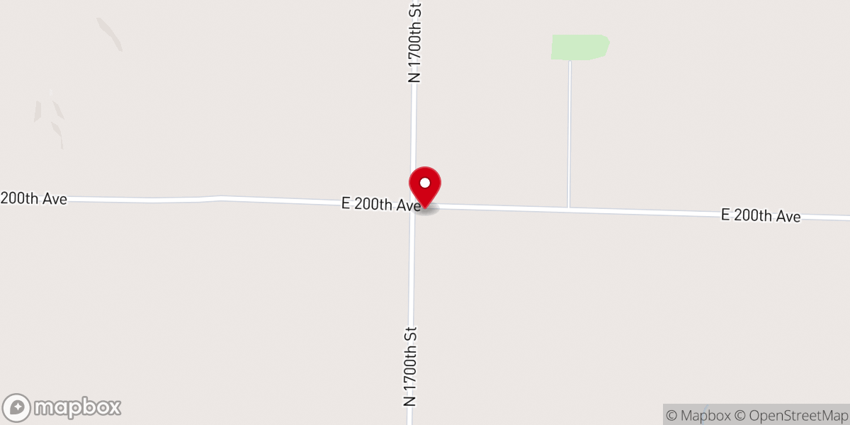 Map showing location of Bethsaida Church