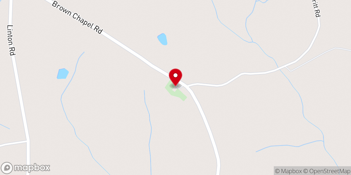 Map showing location of Knowles Chapel Global Methodist Church