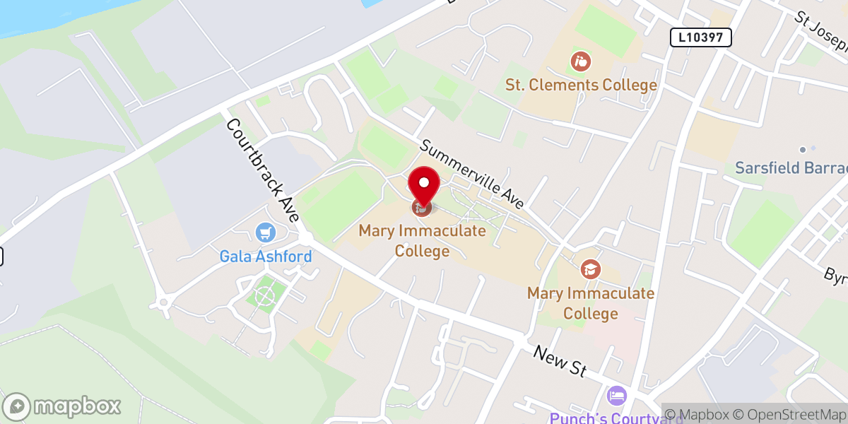 Map showing location of Lime Tree Theatre
