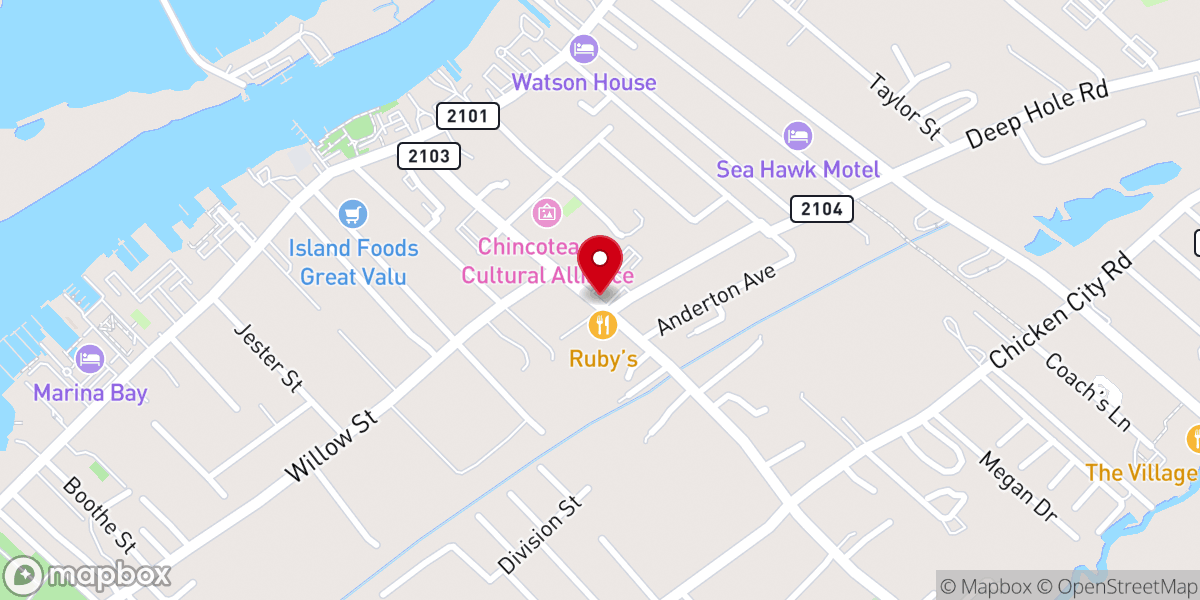 Map showing location of Union Baptist Church