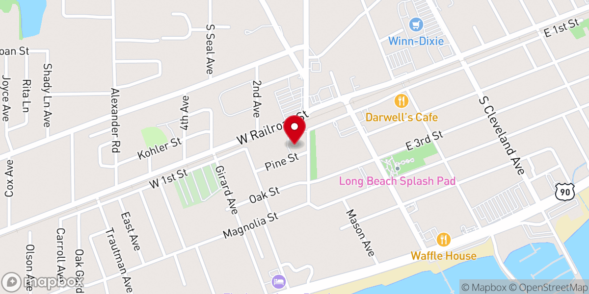 Map showing location of First Methodist Church