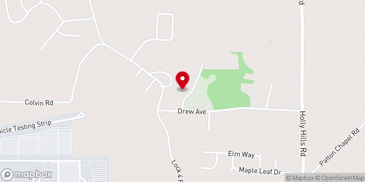 Map showing location of Pine Grove Missionary Baptist Church
