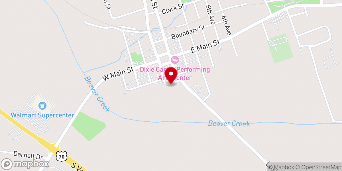 Map showing location of FBC Huntingdon
