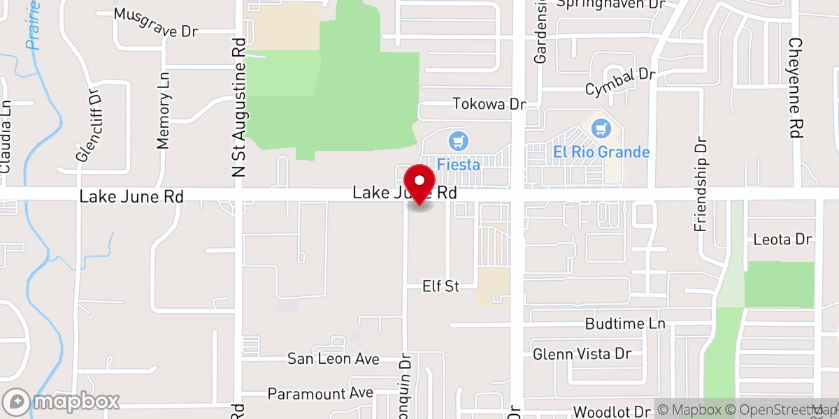 Map showing location of Bethel Assembly of God