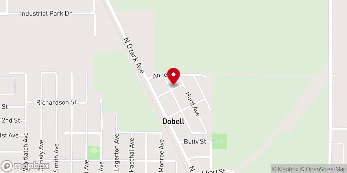 Map showing location of Providence Baptist Church