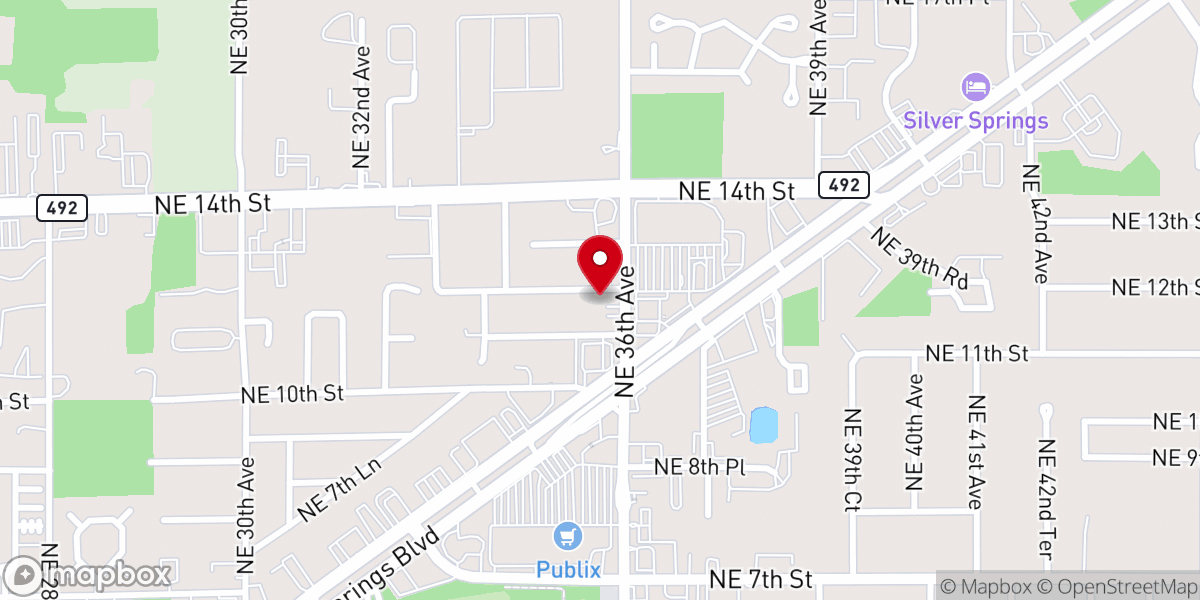 Map showing location of Expectant Faith Ministries Inc