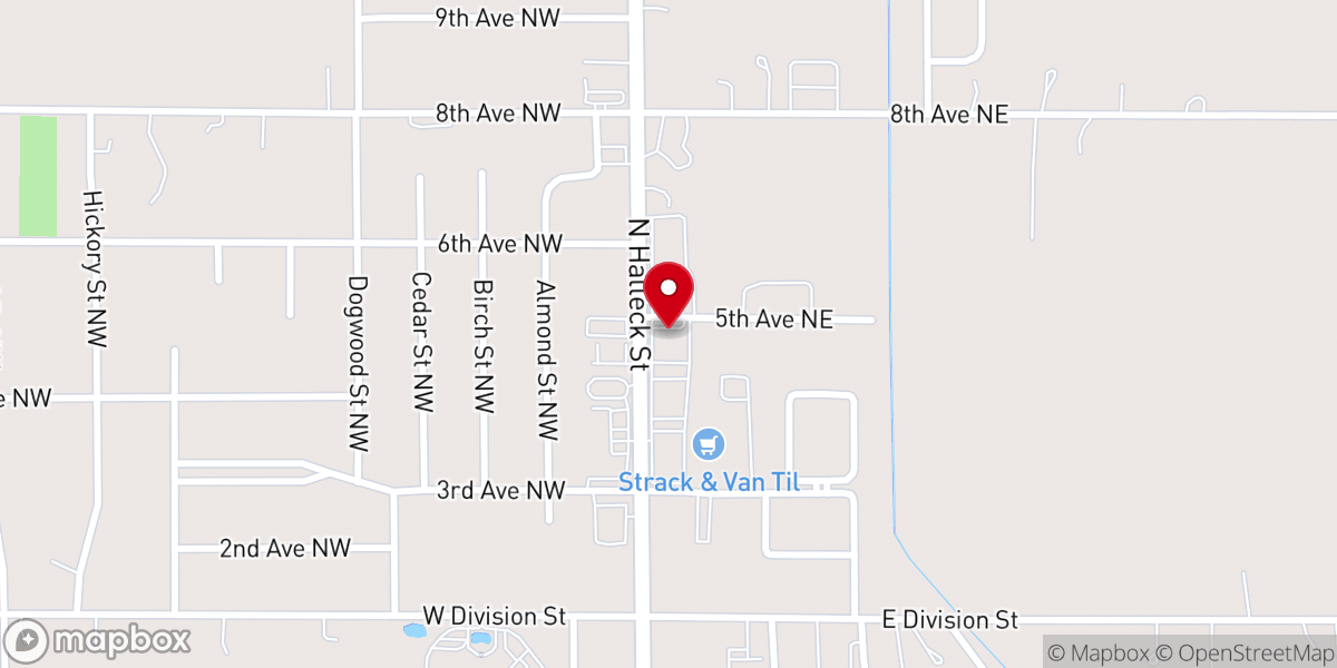 Map showing location of Kougar Pride Preschool