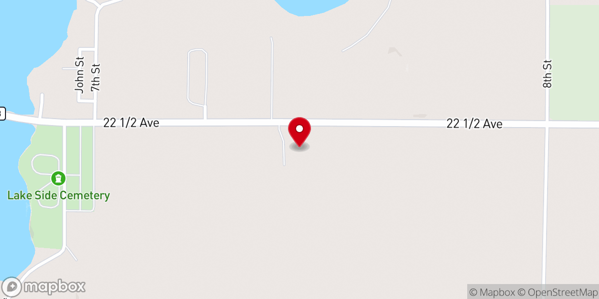 Map showing location of St Paul Lutheran Church