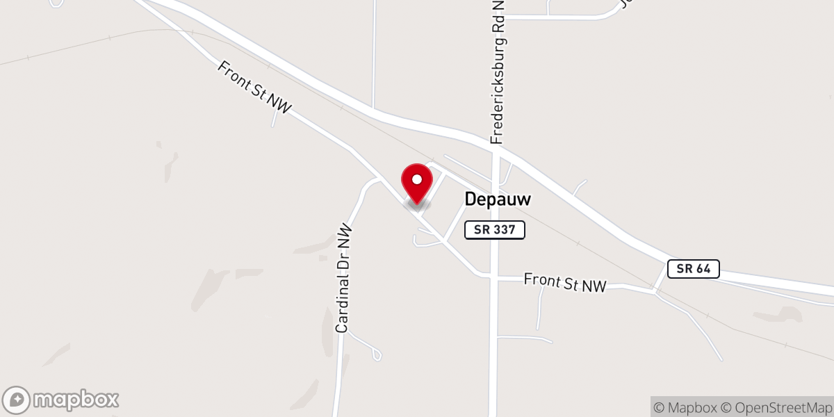 Map showing location of Northwest Christian Church