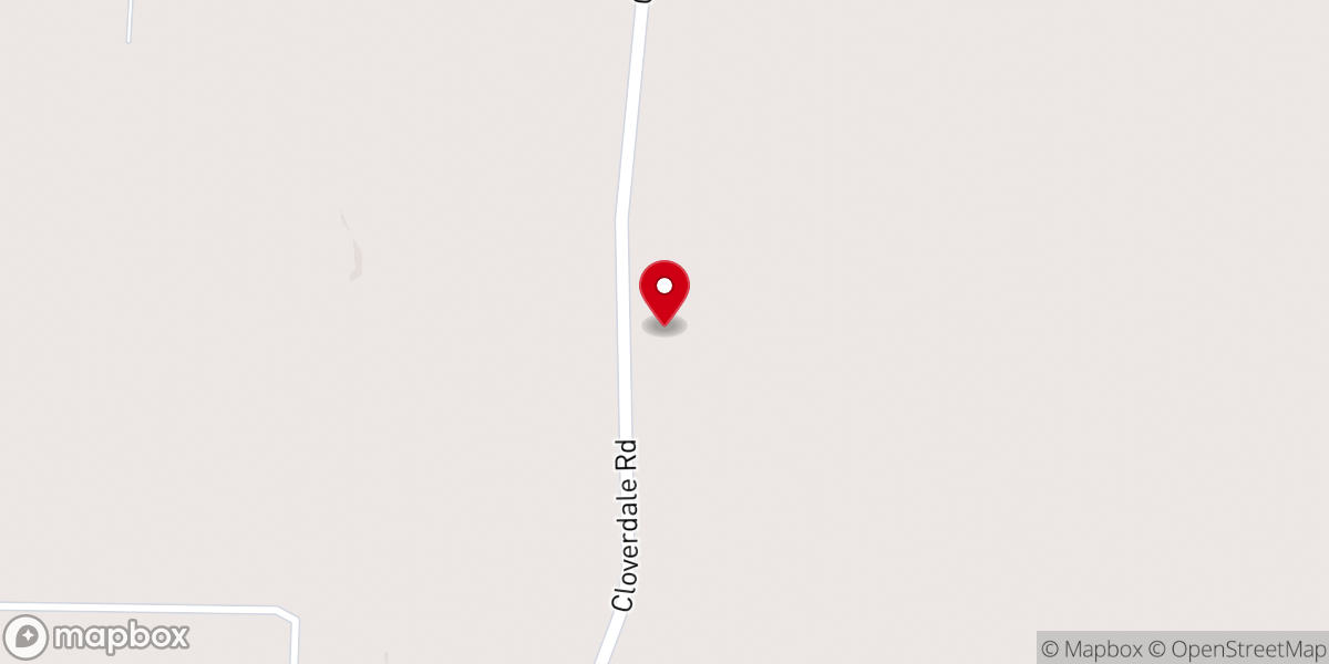 Map showing location of Cloverdale Community Center