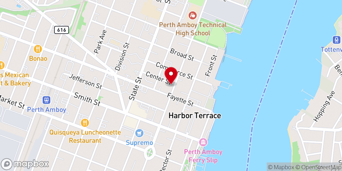 Map showing location of Church of God in Christ