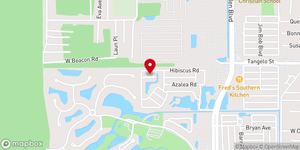 Map showing location of St. Andrew Rectory
