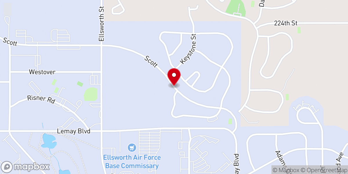 Map showing location of US Air Force Public Affairs