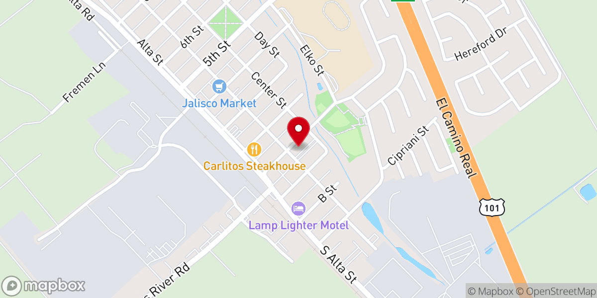 Map showing location of St Theodore Church