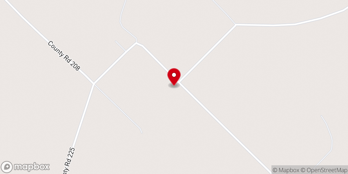 Map showing location of NEW TABOR SPJST HALL