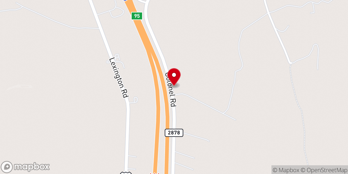 Map showing location of Whitehall Holiness Church