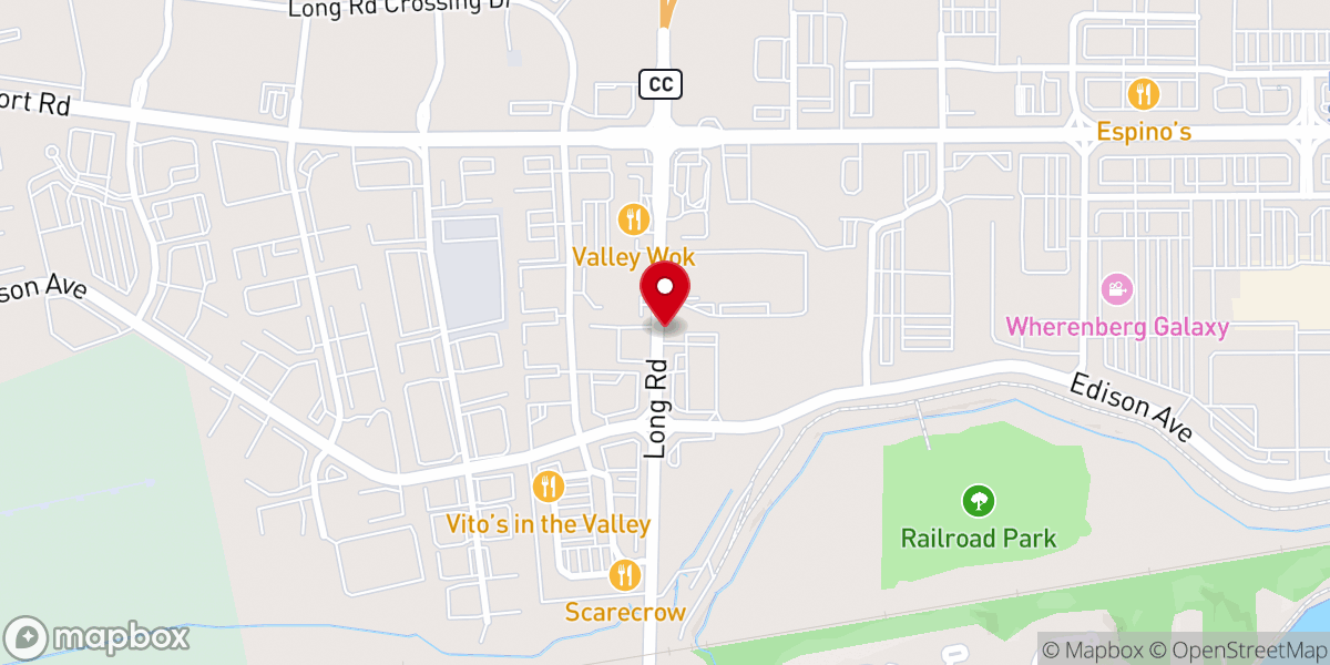Map showing location of Saint Thomas Church