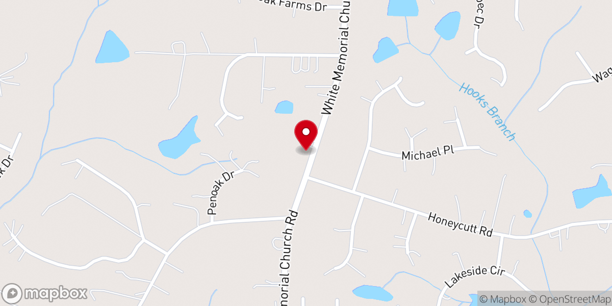 Map showing location of White Memorial Presbyterian