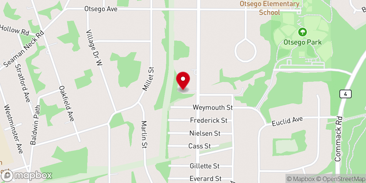 Map showing location of St Andrew Orthodox Church