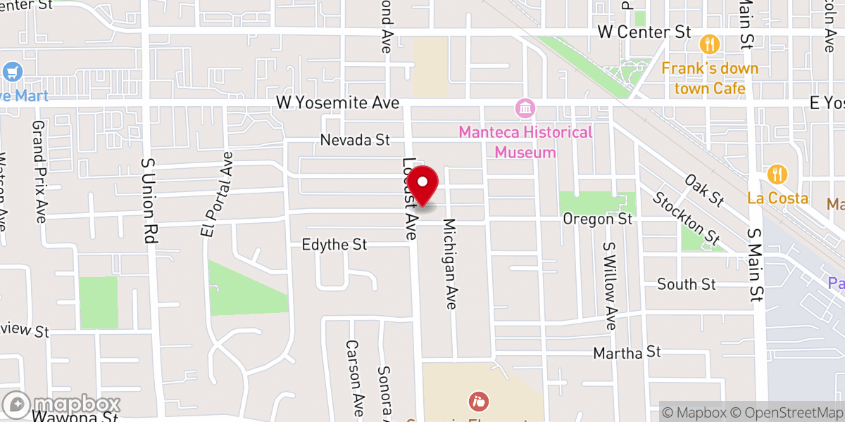Map showing location of Transformed Through Hope Ministries