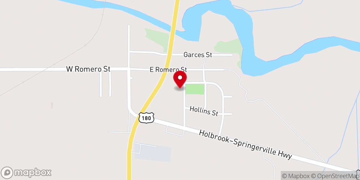 Map showing location of St Johns Baptist Church