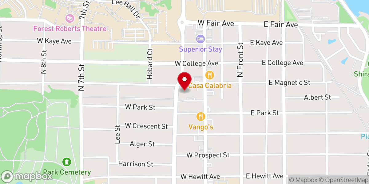 Map showing location of Marquette Adult Day Services
