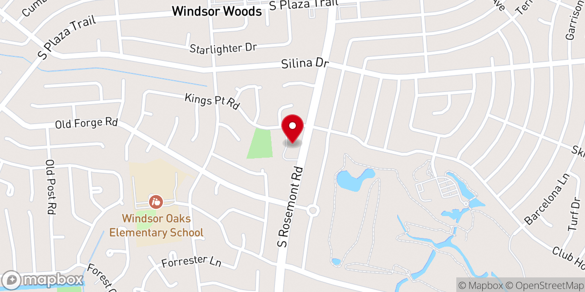 Map showing location of St Francis Episcopal Church