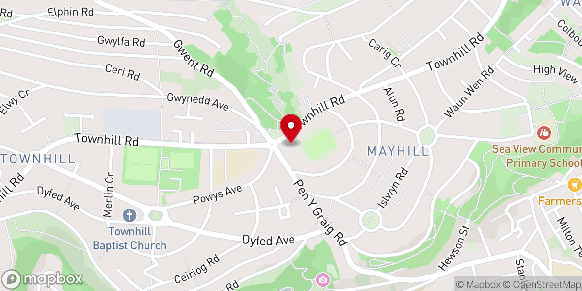 Map showing location of Our Lady of Lourdes Catholic Church
