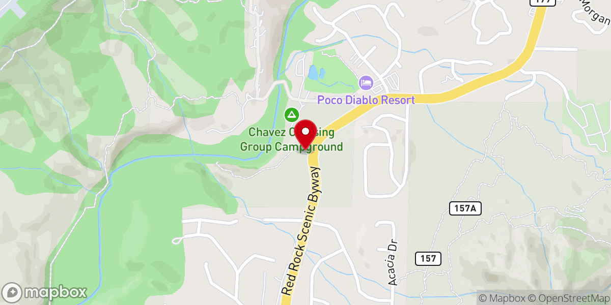 Map showing location of Raven Caves Trail