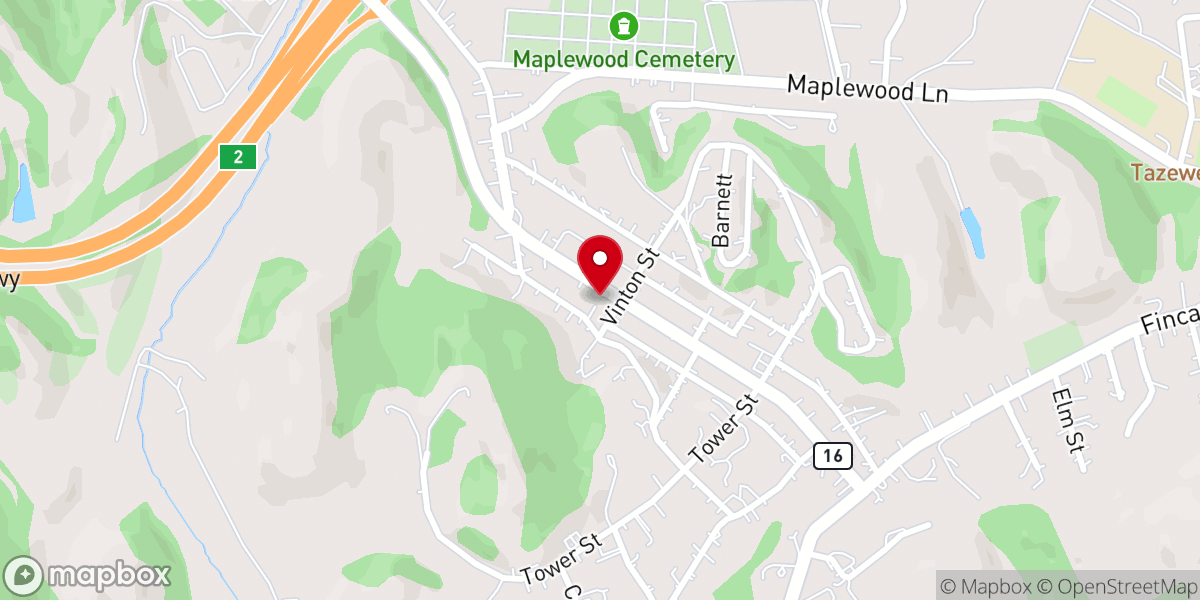 Map showing location of Tazewell Grace Fellowship