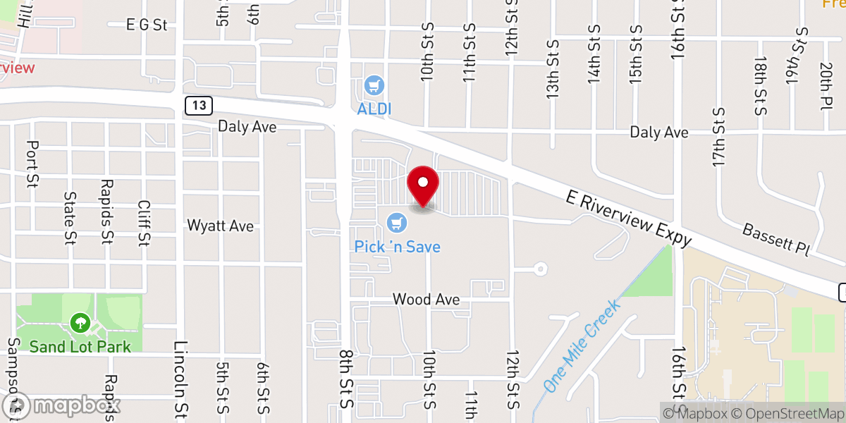 Map showing location of Cross Roads Center
