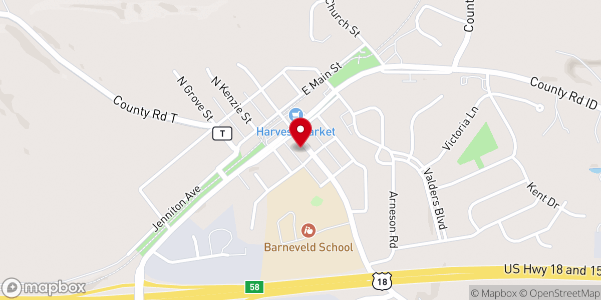 Map showing location of Congregational United Church