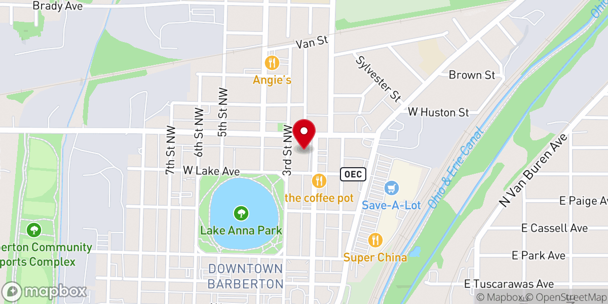 Map showing location of Lake Anna YMCA