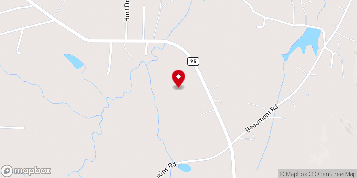 Map showing location of Party @ The Farm & The Mud Puddle