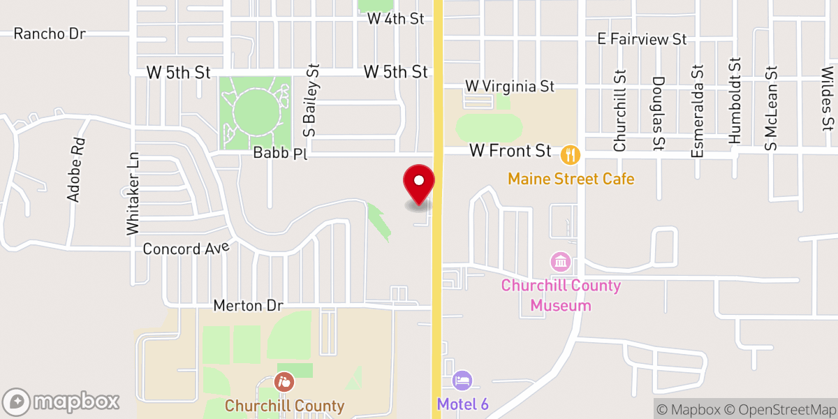 Map showing location of First Southern Baptist Church