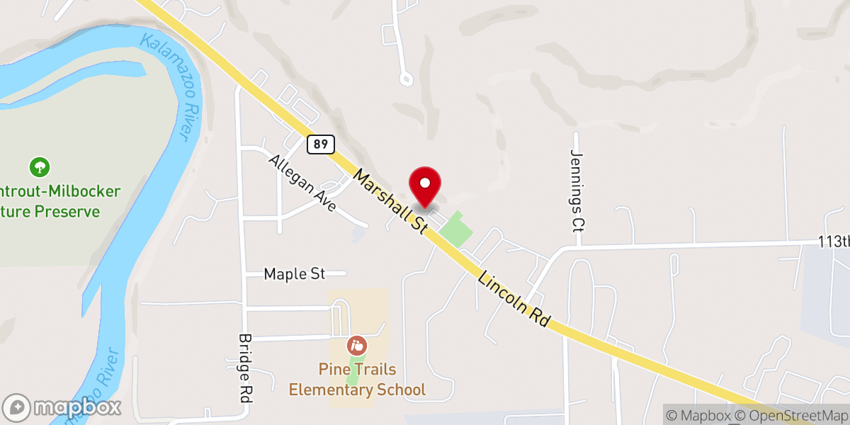 Map showing location of First Church of God